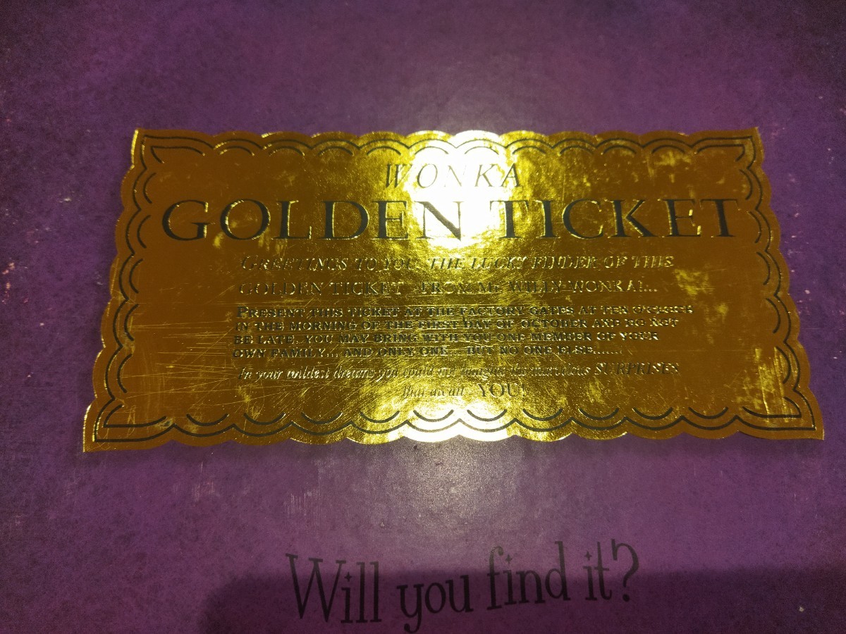【新品未開封】Willy Wonka's The Golden Ticket Game Buffalo Games ゴールデンチケット ボードゲーム チャーリーとチョコレート工場_画像9