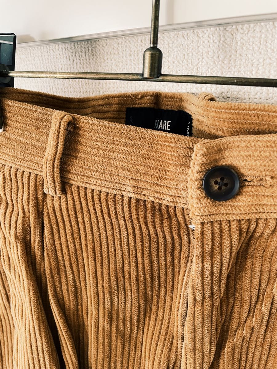 HARE コーデュロイワイドタックパンツ 美品
