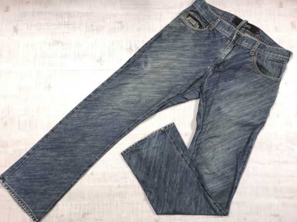 USA製 ラスティ Rusty アメカジ サーフ ストリート ブーツカット デニムパンツ ジーンズ ボトムス メンズ コットン100% 31 青_画像1