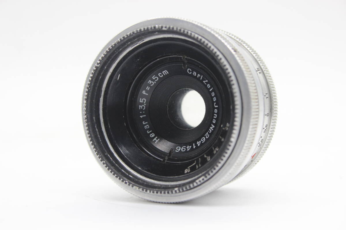 [ goods with special circumstances ] [ rare ] Carl Zeiss Carl Zeiss Jena Herar 3.5cm F3.5 L mount lens C3997