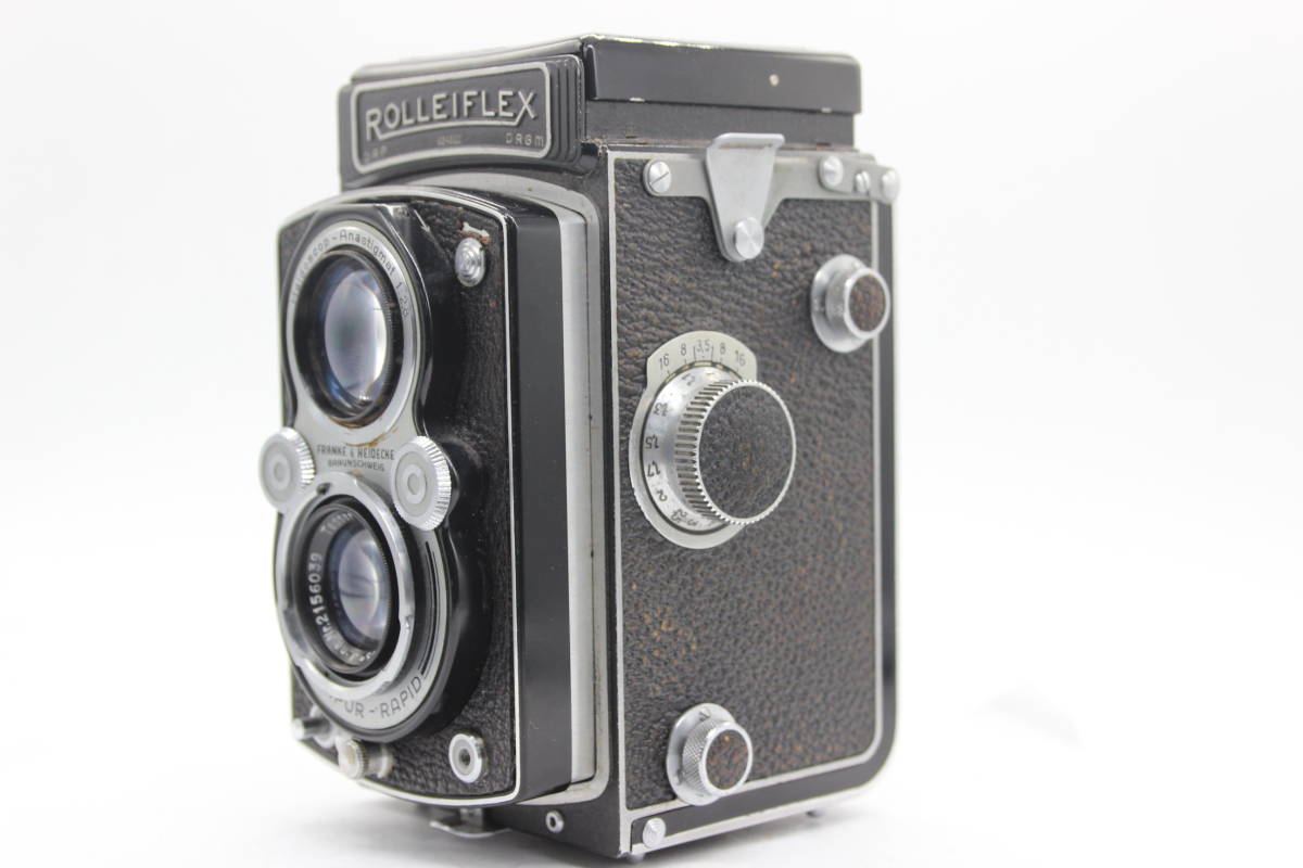 【訳あり品】 ローライ Rolleiflex DRP DRGM Heidoscop-Anastigmat F2.8 7.5cm F3.5 二眼カメラ C4127