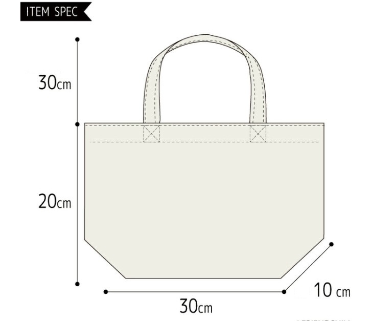  new goods Fujiya. peko considering .. Mini tote bag beige 