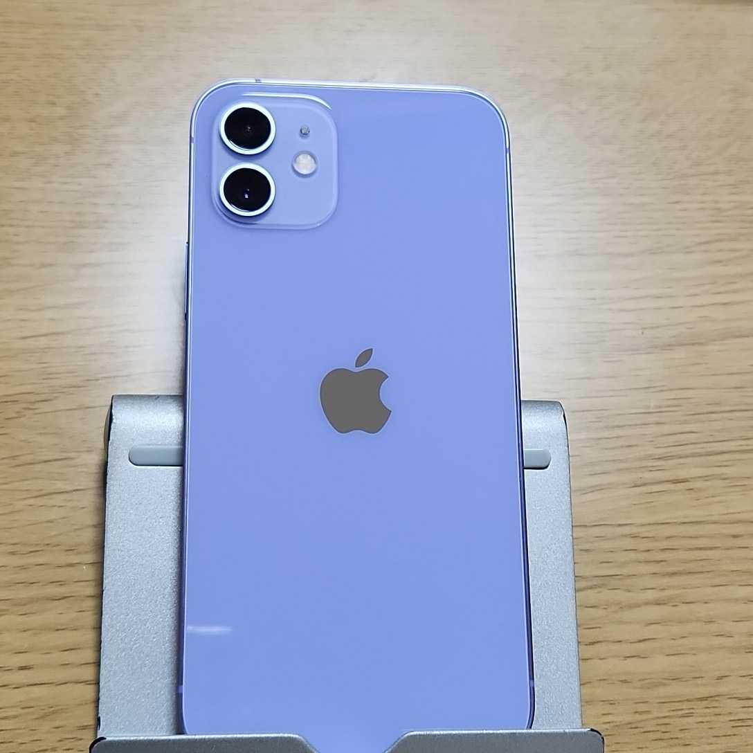 iPhone 12 64GB パープル SIMフリー バッテリー97%-