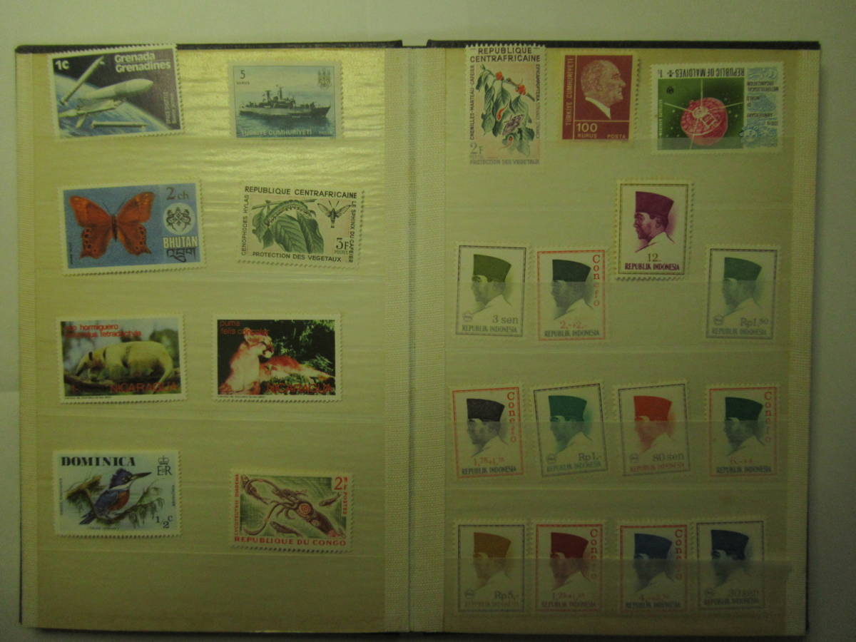 外国の切手　８１枚　プラス　日本の切手　２枚　合計８３枚　A-02　未使用の様です_画像2