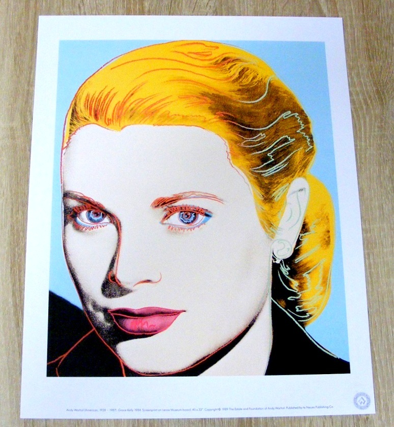 Andy Warhol（ウォーホル）Grace Kelly (1984) (グレースケリー) ，1989ポスター