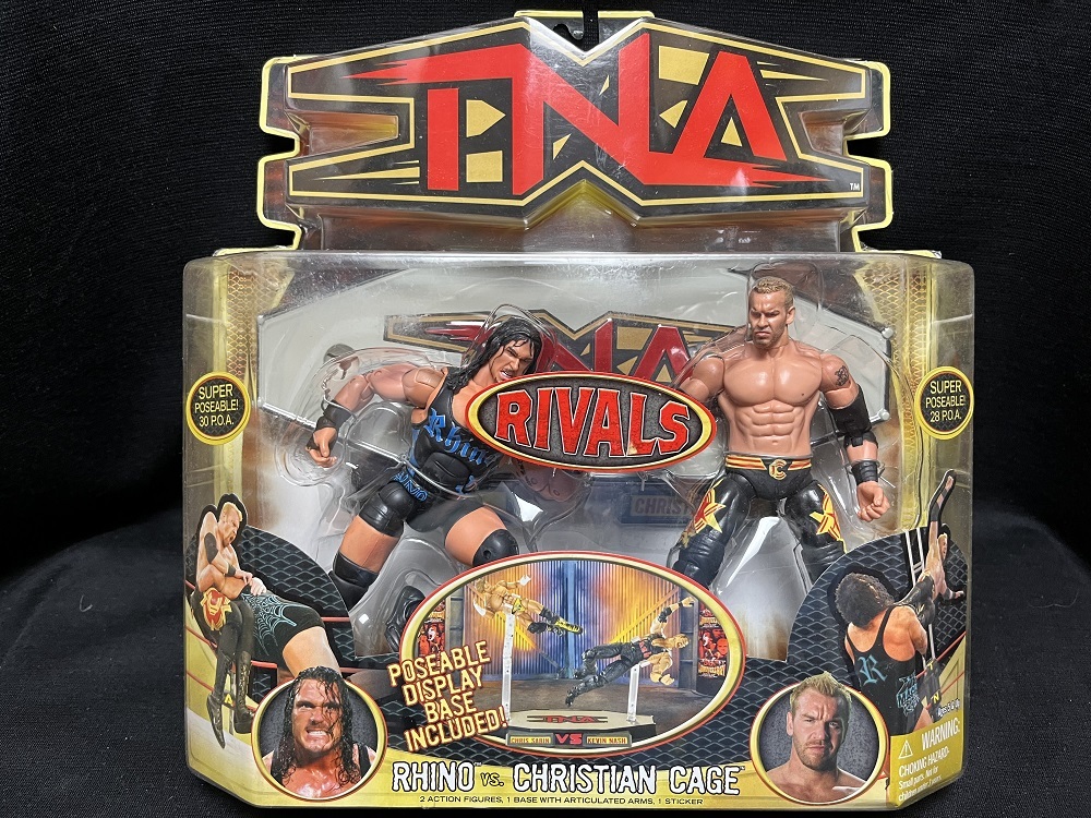 MARVEL：NWA-TNA TWIN PACK SERIES 4 クリスチャン・ケイジ＆ライノ （未開封品）