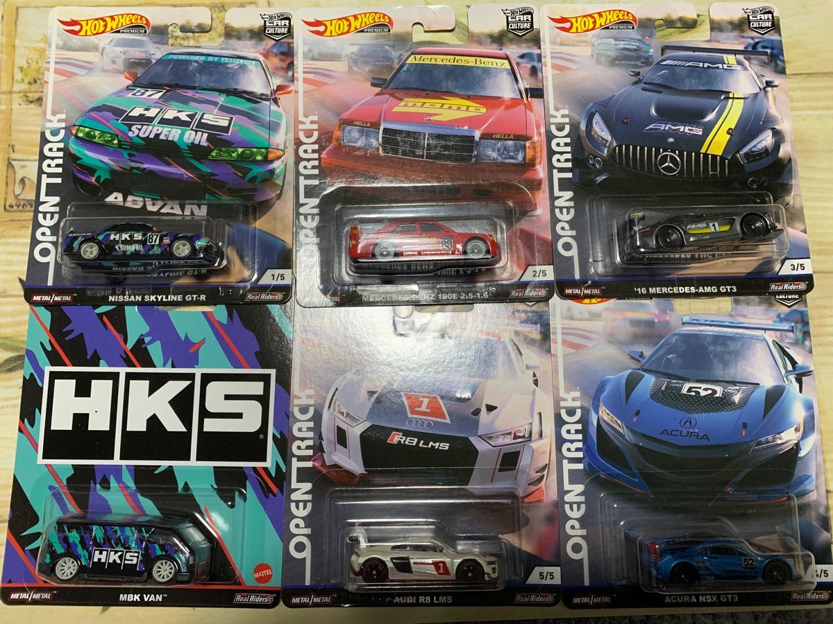 ホットウィール オープントラック +1 MBKバン HKSカラー ニッサン メルセデスベンツ AMG アキュラ アウディ 未開封