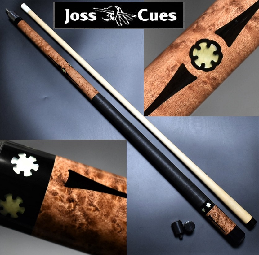 ◆JOSS CUE◆ バーズアイ 5/16-14山 ジョイントプロテクター付属 シリアル・刻印有の画像1