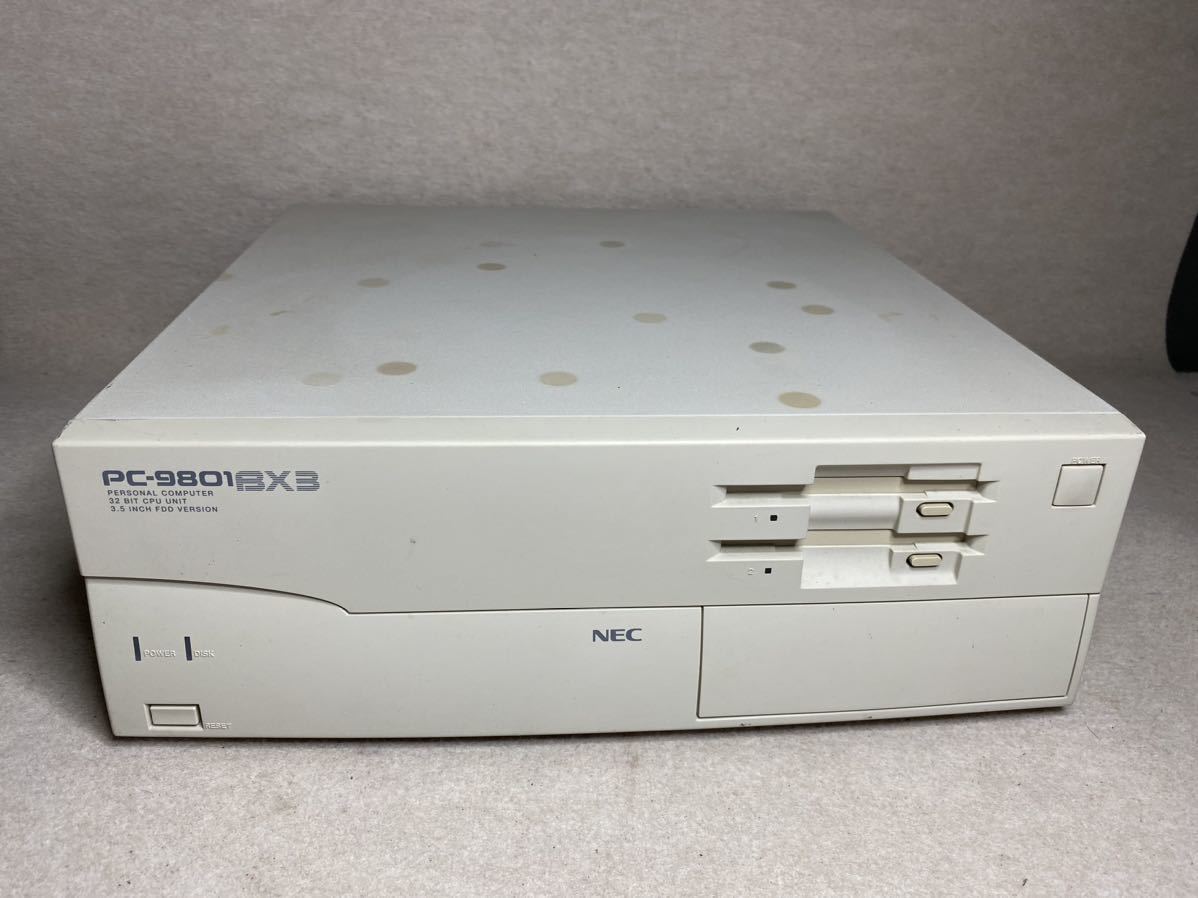 NEC PC-9801 BX3/U2 パソコン 本体 通電のみ確認 ジャンク 部品取り