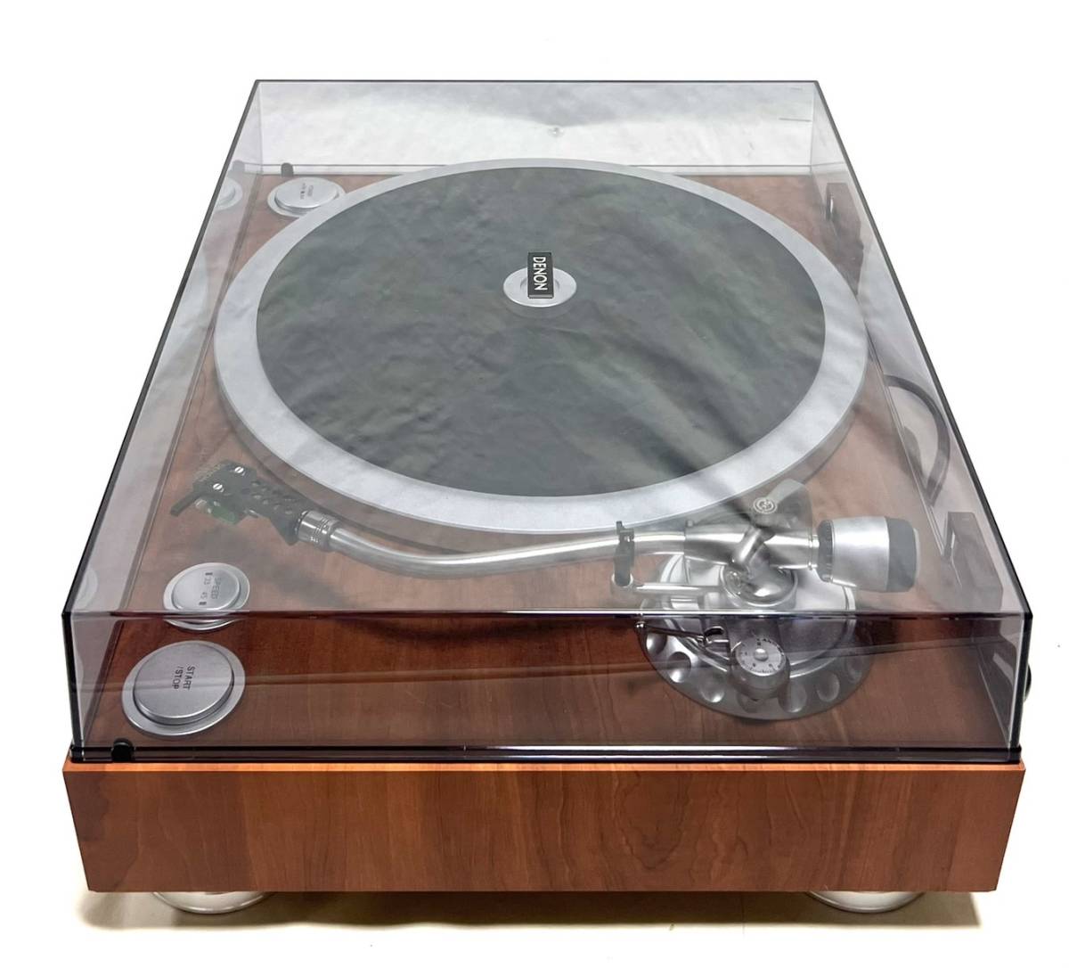 ☆ 未使用品 Denon デノン アナログレコードプレーヤー DP-500M 木目 ハイ・トルクモーター ダイレクトドライブ方式 ターンテーブル_画像8