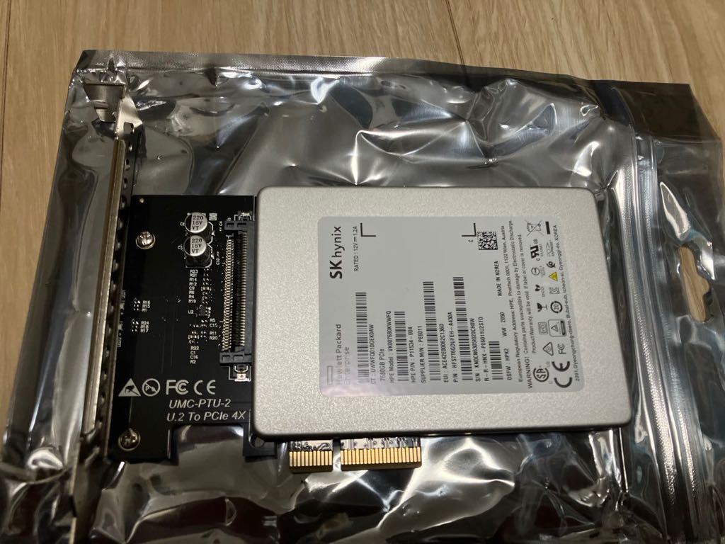 SK hynix 7.68TB NVMe SSD U.2 Gen3x4 PE6011 エンタープライズ SK hynix 7.68TB NVMe SSD U.2 Gen3x4 PE6011 エンタープライズ