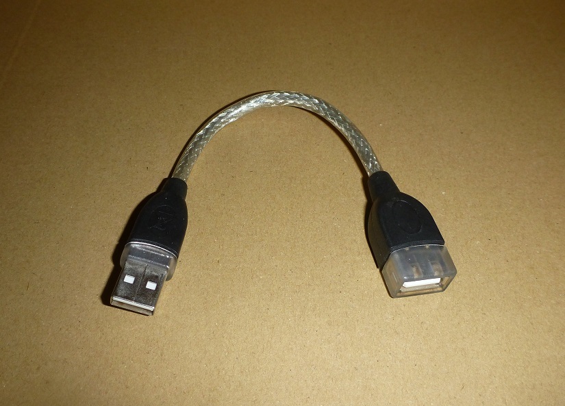 CA47 USB 延長ケーブル 約20cｍ_画像1