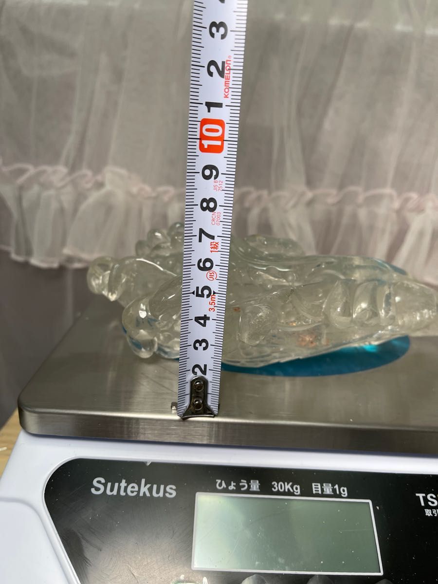 天然石 高品質 高透明 水晶 手彫り 白菜の形に彫刻した物 綺麗 天然石 高品質 高透明 水晶 手彫り 白菜の形に彫刻した物 綺麗
