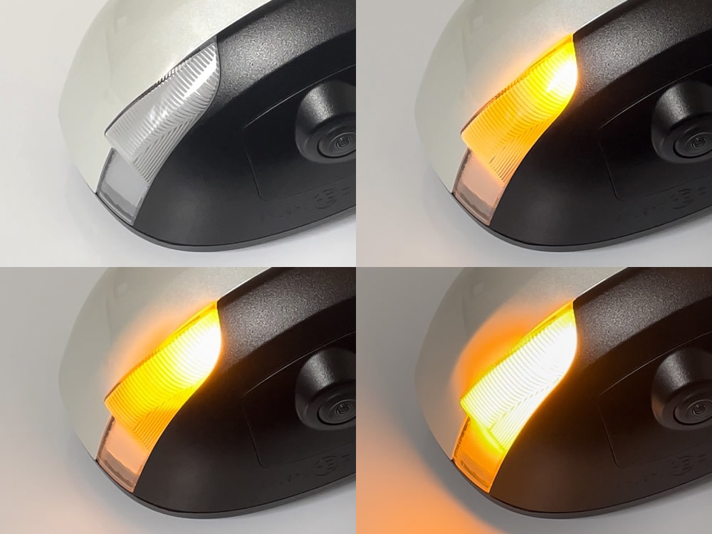 01 ダイハツ 切替 シーケンシャル ⇔ 点滅 LED ウインカー ミラー レンズ スモーク ドア タント カスタム LA650S LA660S LA600S LA610S_画像3