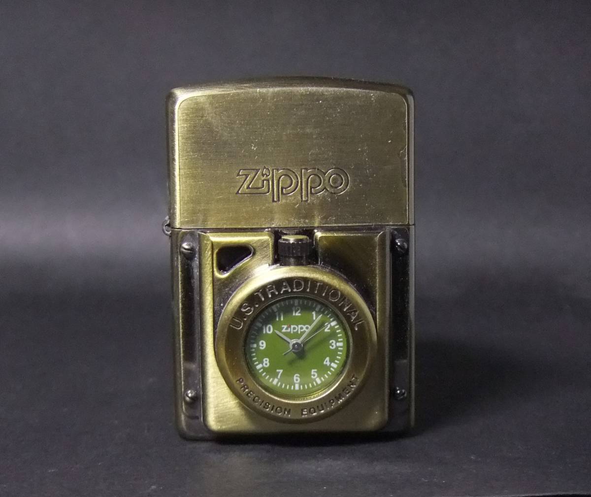 Zippo タイムライト ジッポー 時計付き-