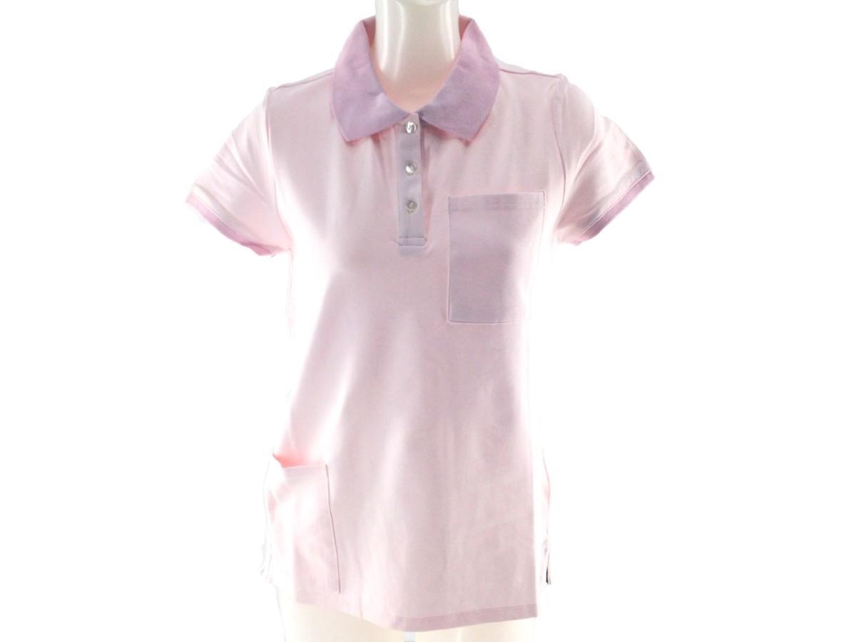  polo-shirt side pocket nursing . nursing .M size pink postage 250 jpy 