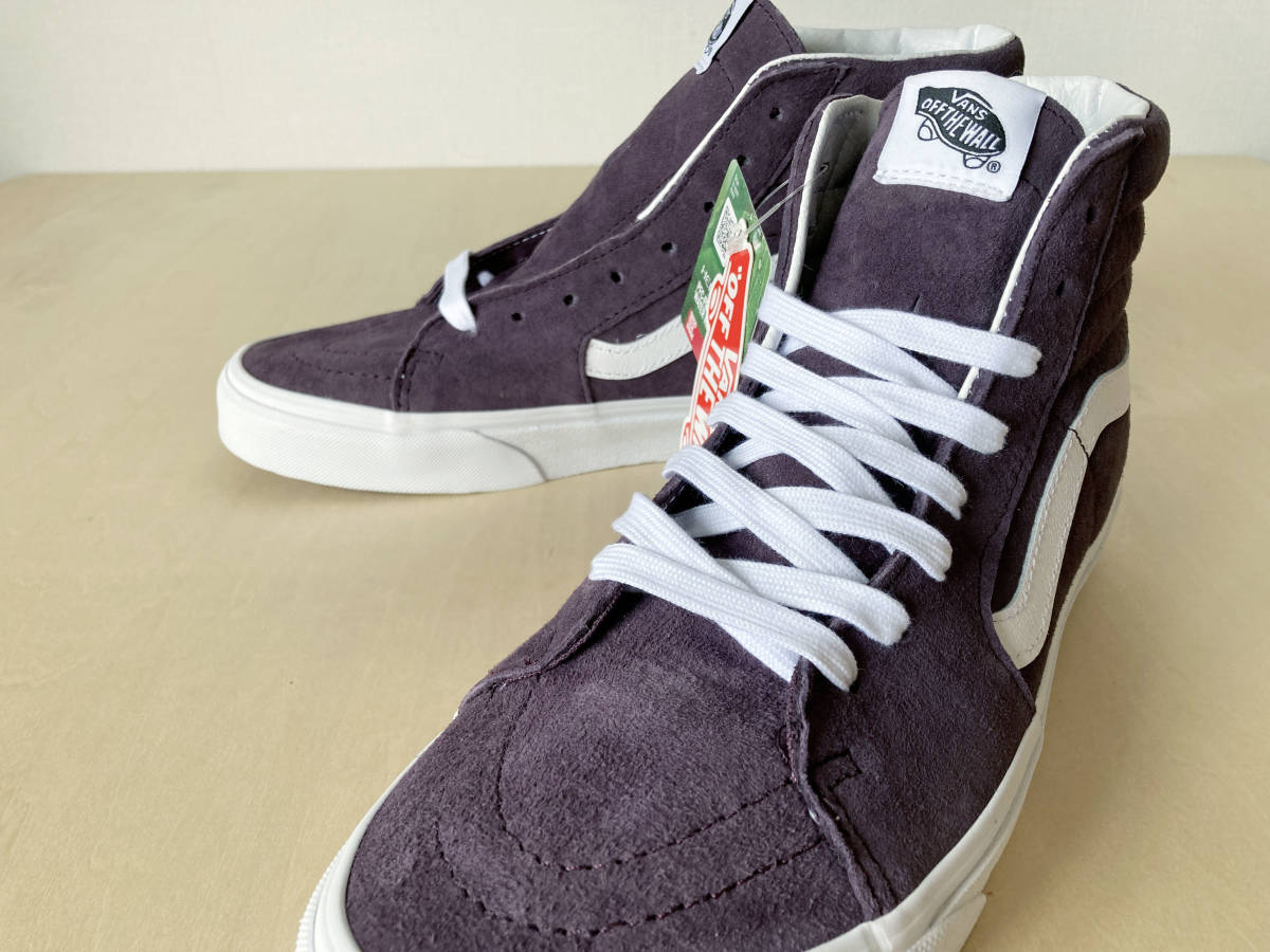 【特価】27.5cm ワイン バンズ スケハイ VANS SK8-HI [ PIG SUEDE ] WINE TASTING/T.WHITE US9.5/27.5cm VN0A5JMJBEF 撥水_画像2