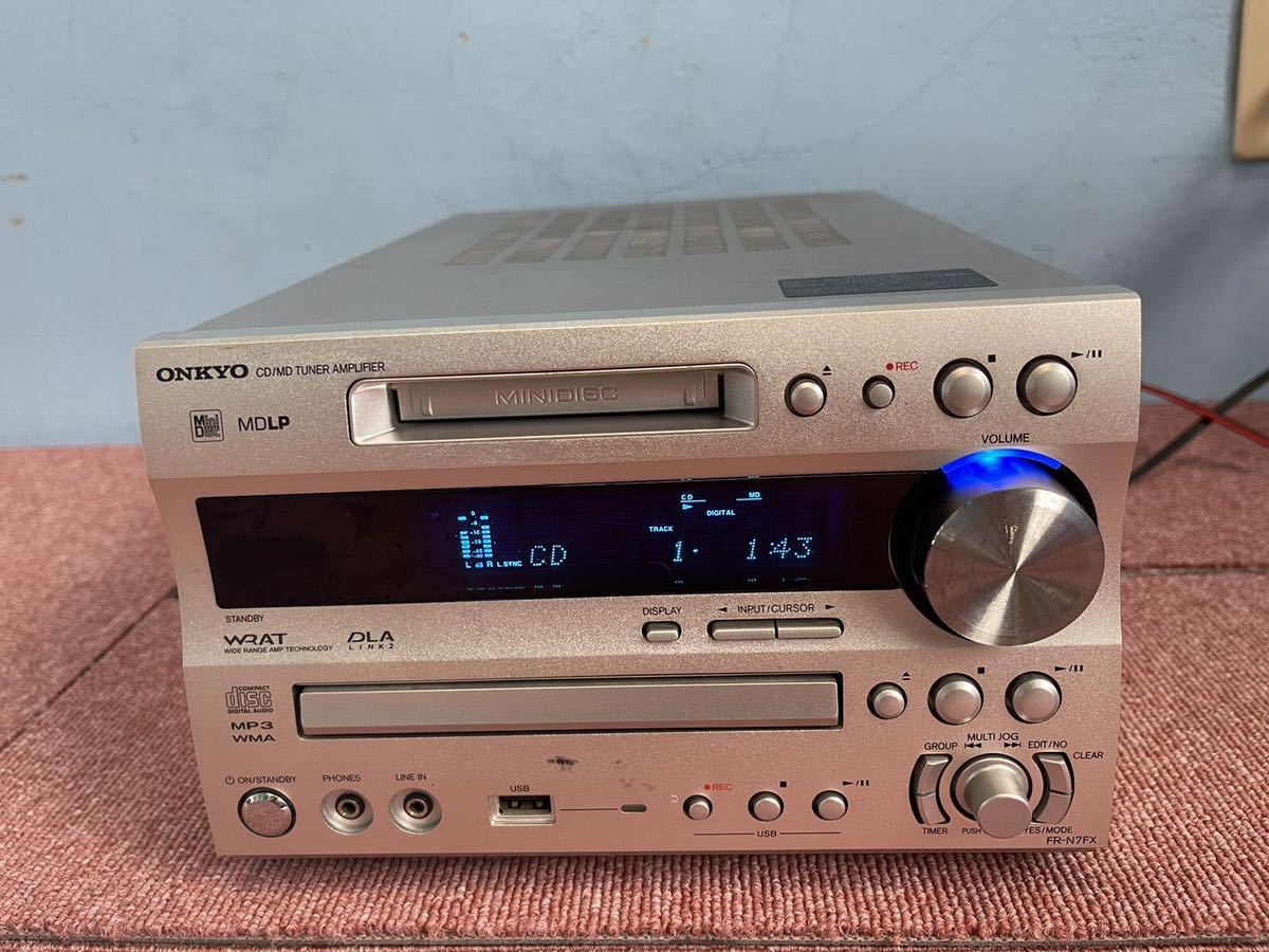 31日で削除 ONKYO オンキョー CD/MD コンポ FR-N7FX - オーディオ機器