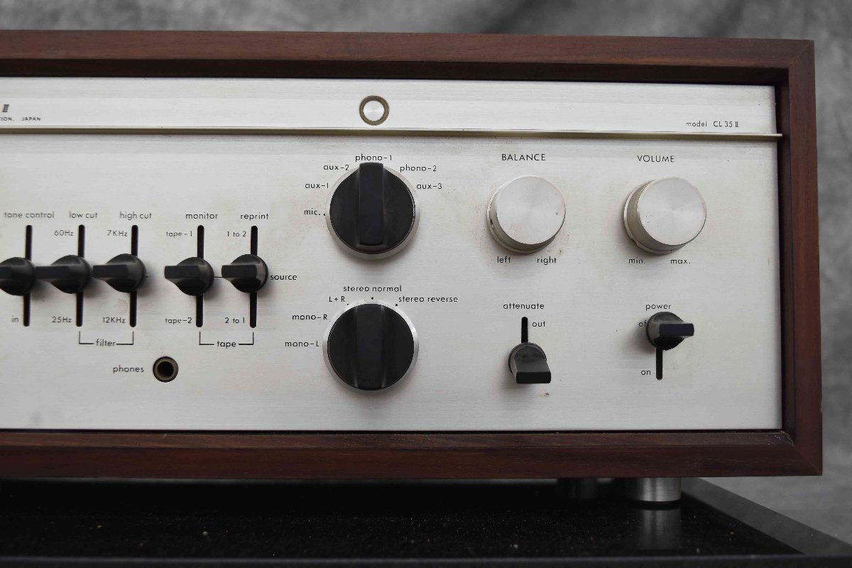 F☆LUXMAN ラックスマン 管球式コントロールアンプ CL35II ☆ジャンク