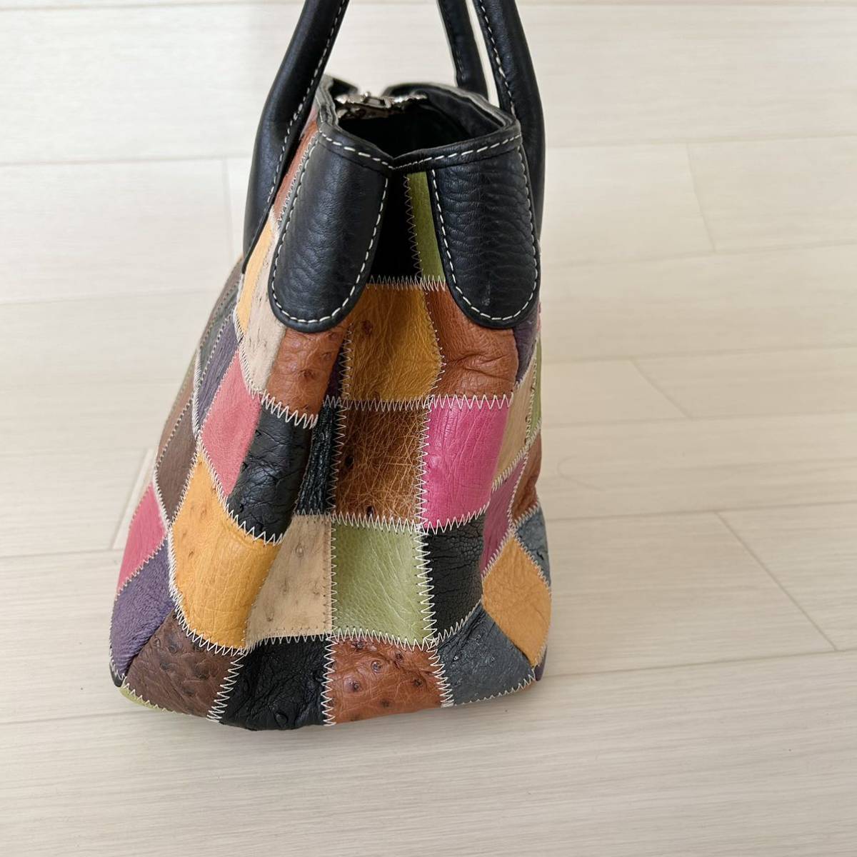 新作モデル ヘビ パイソンバッグ 大きめ未使用品 自宅保管品 42cm×29cm