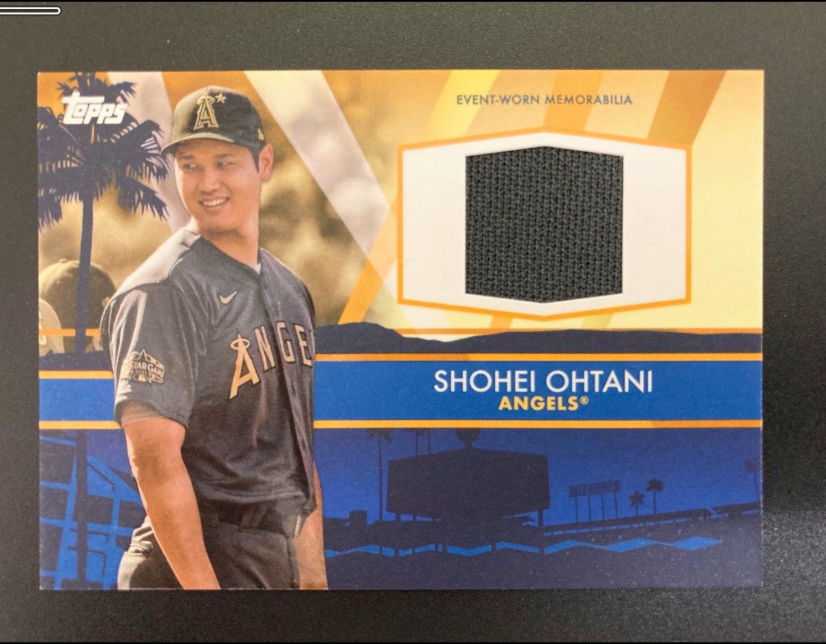 大谷翔平 2022 Topps オールスター 実使用ジャージカード ♯ASSC-SO2
