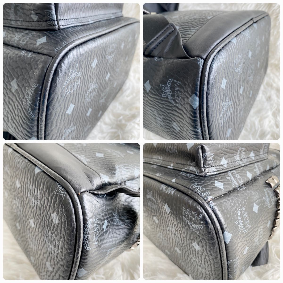 新品・定価13万円】MCM リュック ヴィセトス サイドスタッズ ブラック