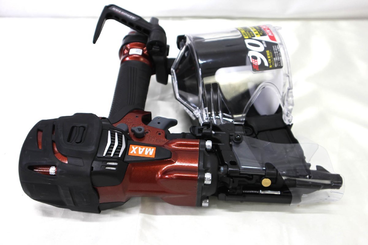 未使用品>MAX 高圧コイルネイラ HN-90N6(D)-R マイスターレッド