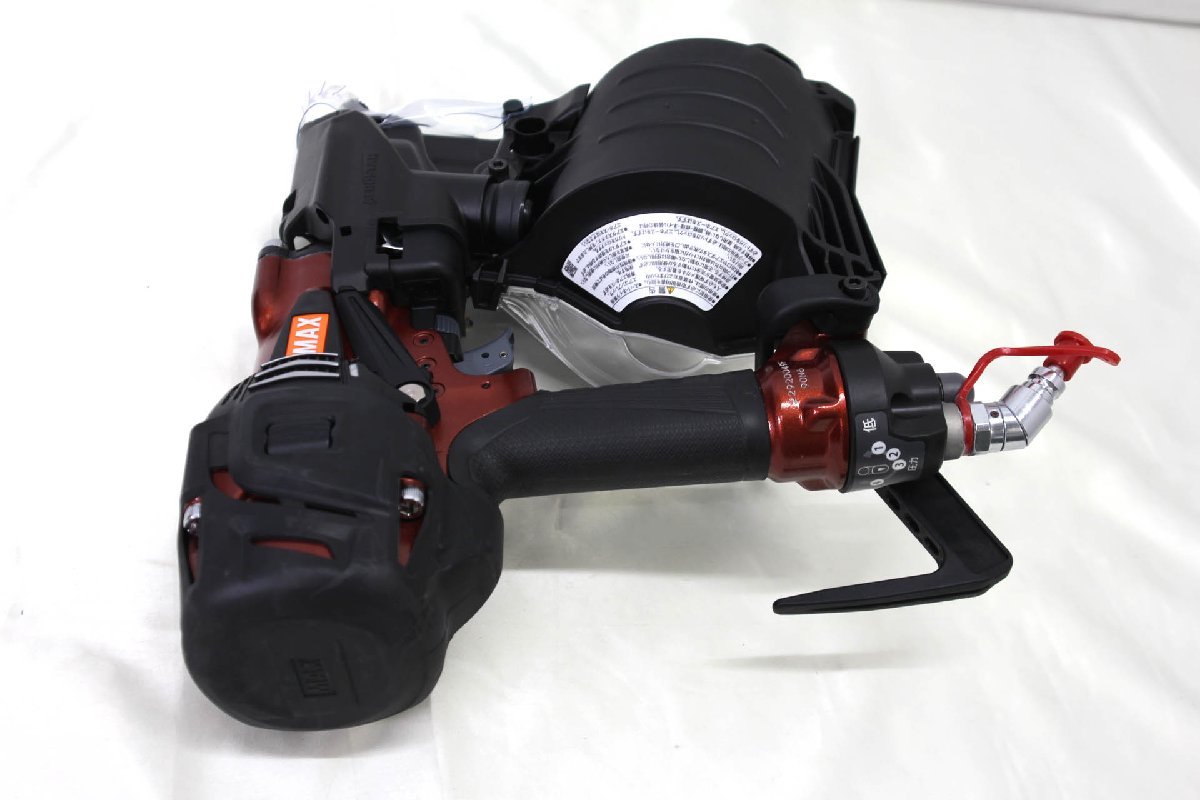 未使用品>MAX 高圧コイルネイラ HN-90N6(D)-R マイスターレッド