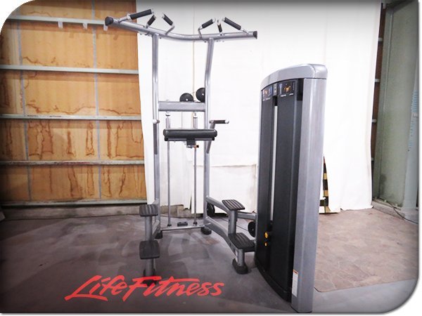 ■Life Fitness/ライフフィットネス/アシストディップ/アシストチン/広背筋/大胸筋/三角筋/ウエイトトレーニングマシン/98万/ft7907k