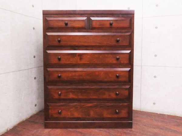 □展示品□松本民芸家具□最高級□D型整理タンス□水目桜/ミズメザクラ