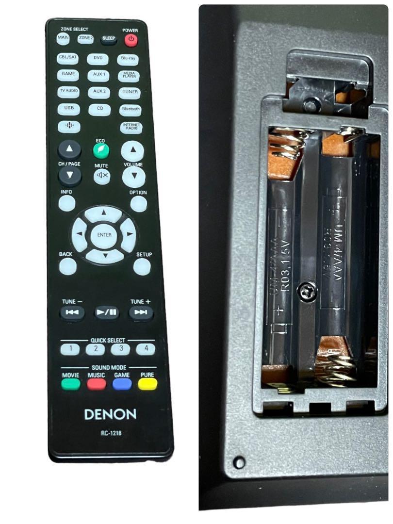完動品 極上美品 DENON デノン 7.2ch AVアンプ AVR-X2400H ブラック 黒