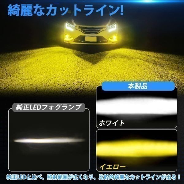 (P) LED フォグランプ L1B ホワイト イエロー 純正スイッチで車内から2色切替可 ピクシスバン S700系 R3.12月～ L1B 用 車種別 3000k 6000k