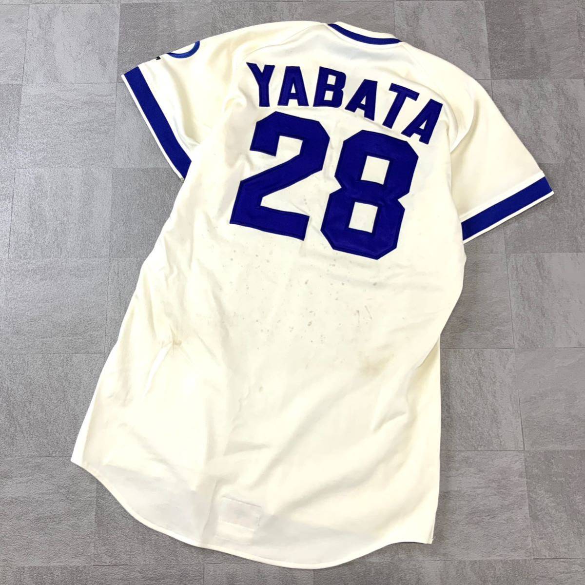 激レア 非売品 選手配布品 98年 NTT東京 デサント製 ユニフォームシャツ #28 社会人野球 ベースボール ブルー ホワイト_画像2