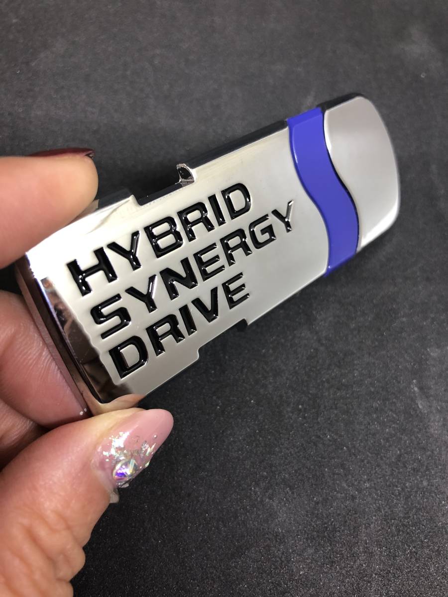 　トヨタ　HYBRID SYNERGY DRIVE　エンブレム　新品　HSD　リアエンブレム_画像2