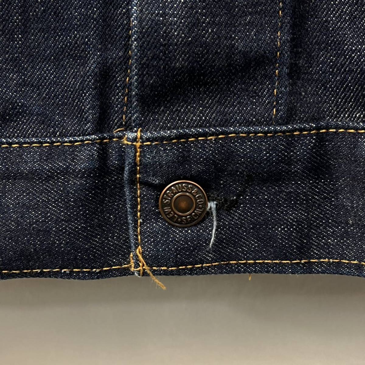 60s70s ビンテージ Levis リーバイス 70505 66前期 66シングル インディゴ Gジャン 70505 赤タブ 46 デニムジャケット_画像9