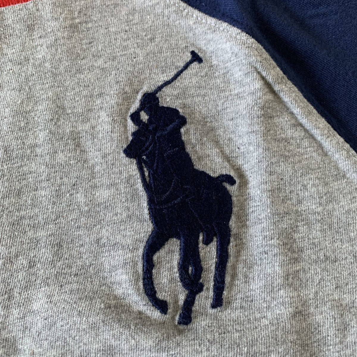 【新品】ラルフローレン RALPHLAUREN ポロ POLO Tシャツ 120cm グレー_画像3