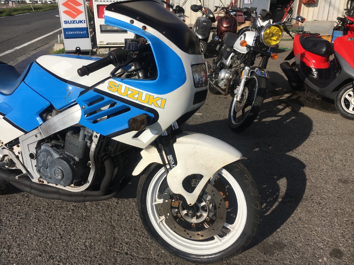 スズキ GSX-R400 GK71F 86 F3ベース 実働 書類付き 快音 吹け上がり良好 レストア 部品取り OHベースにも インパルス等の画像2