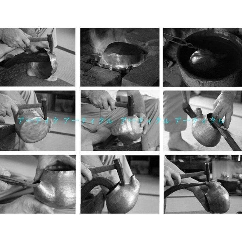 紫銅 銅製ポット お茶沸かし やかん ティーポット 水がスムーズに出られる 水質を改善する 精巧なつまみ 1.2L_画像3