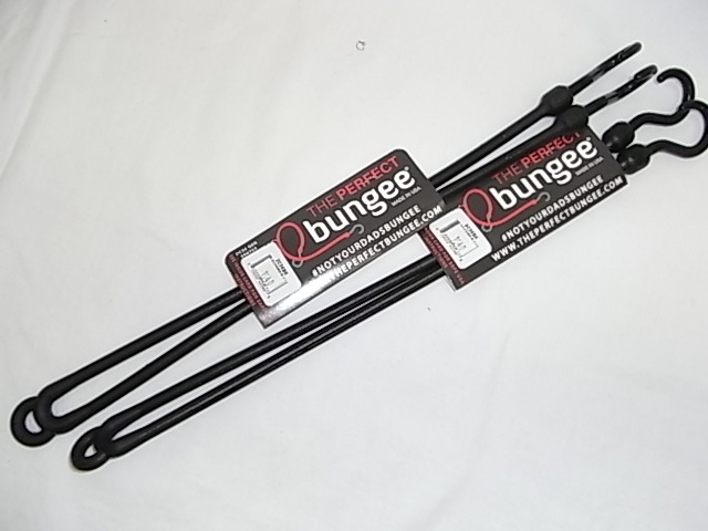 超大人気!!送料込み!!モチヅキ正規品新品未使用 bungee イージーストレッチコード 36インチ BLACK / 約90cm / 2本セット_画像1