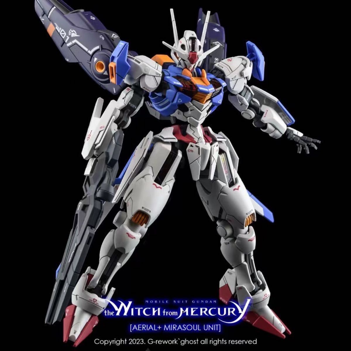 HG 1/144 GUNDAM AERIAL ガンダムエアリアル+ ミラソウル社製フライトユニット装備専用水転写式デカール