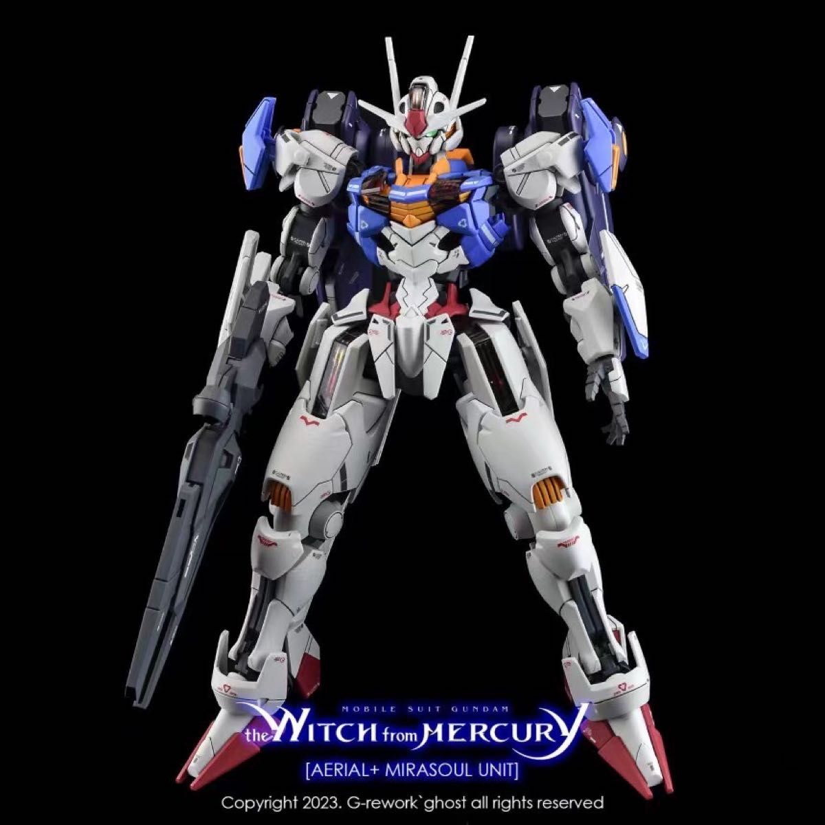 HG 1/144 GUNDAM AERIAL ガンダムエアリアル+ ミラソウル社製フライトユニット装備専用水転写式デカール