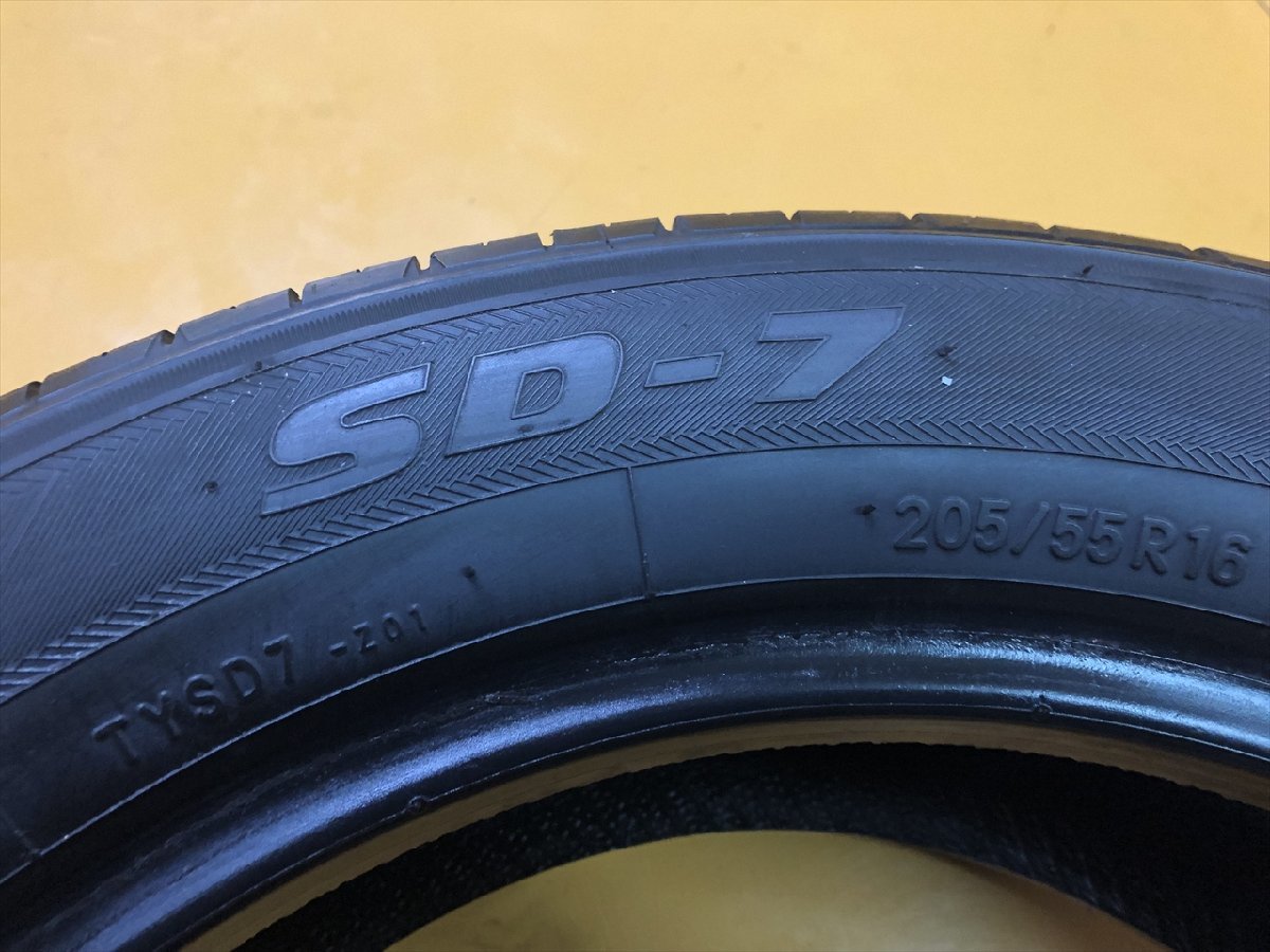 N-0663【中古タイヤ】205/55R16 TOYO SD-7 8分山×1本 86 BRZなど【福岡 店頭交換もOK】_画像4