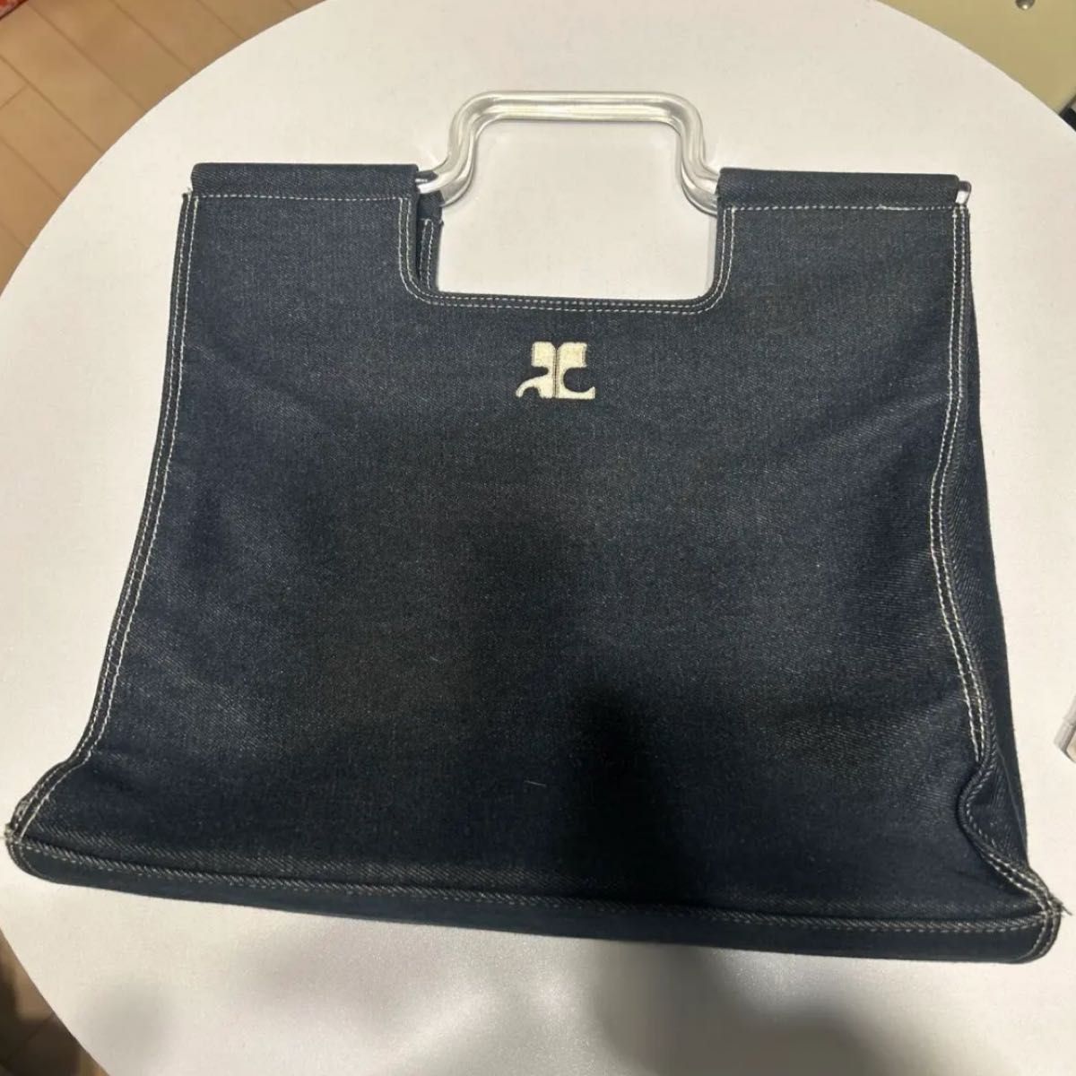 courreges デニム ハンドバッグ | beltone.sg