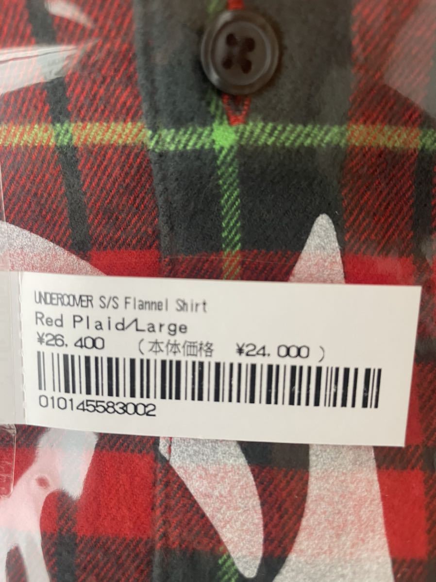 Supreme UNDERCOVER SS Flannel Shirt 半袖シャツ 新品未使用未開封 付属のステッカー3枚付_画像3