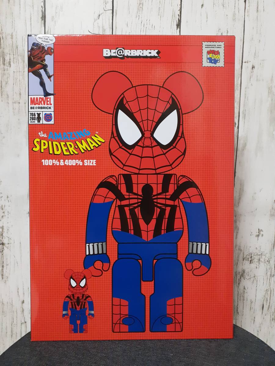 高い素材 ☆16%OFF☆送料無料☆未使用品/BE@RBRICK/SPIDER-MAN/BEN