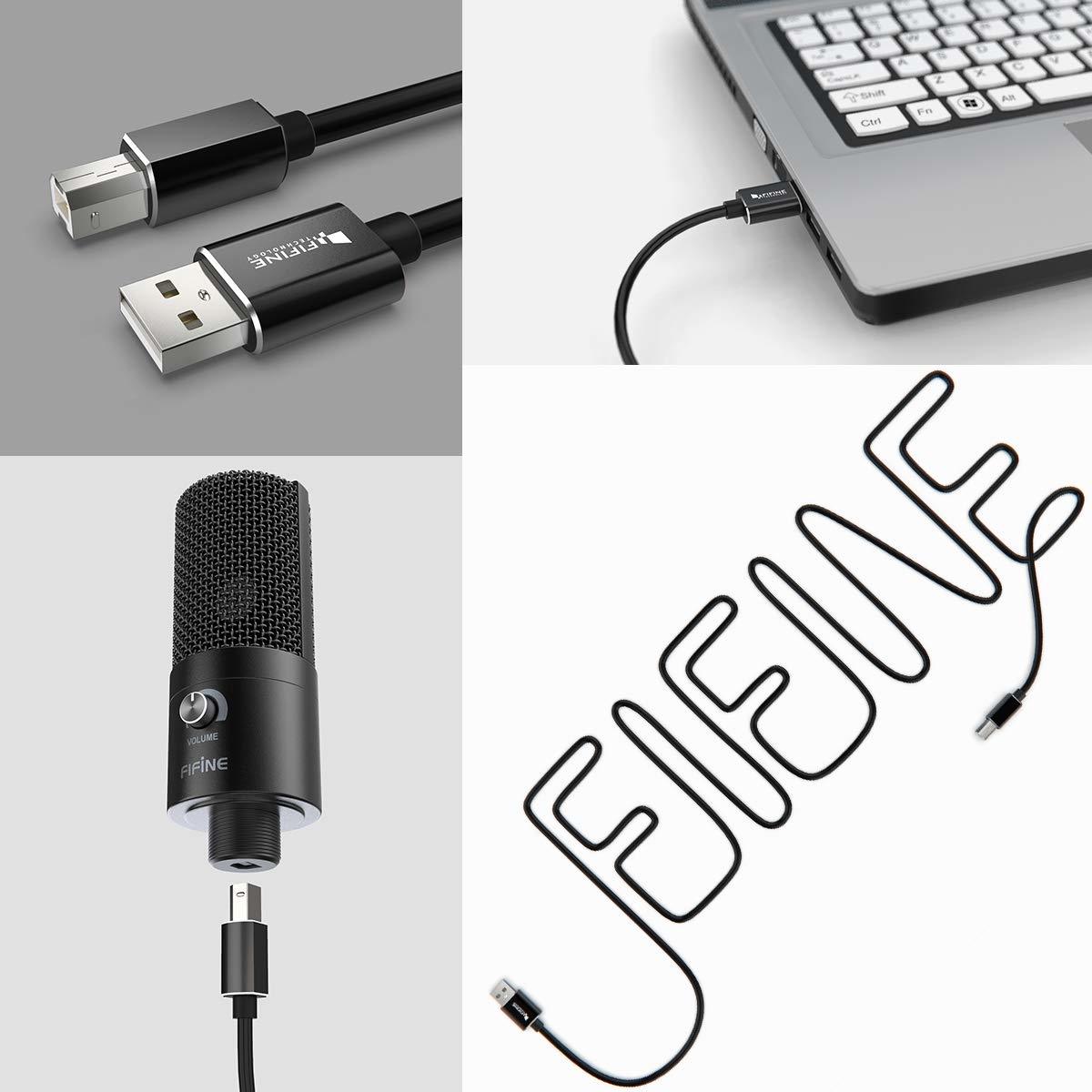 FIFINE T669 高音質 USBマイク コンデンサーマイク 単一指向性 アームスタンドと三脚スタンド付き Windows/Mac 正規代理店_画像6