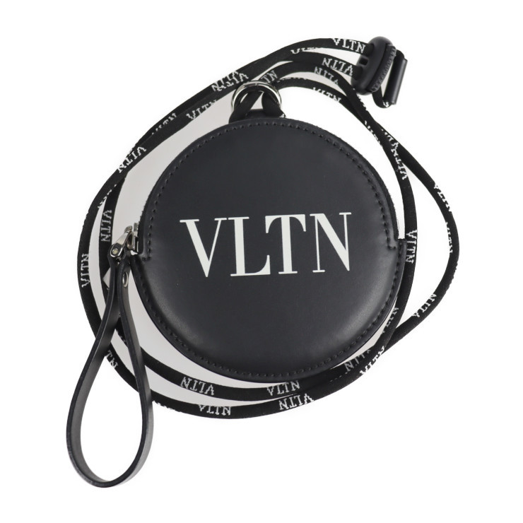超美品 Valentino ヴァレンチノ VLTN NECK COIN PURSE SY2P0P86LVN