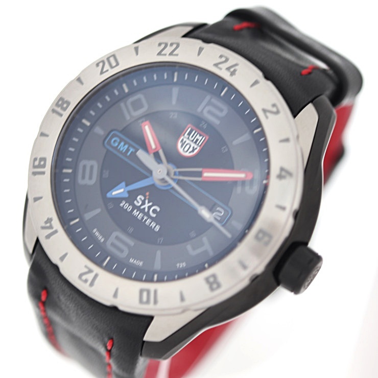  новый товар не использовался выставленный товар LUMINOX Luminox SXC steel GMT 5127 наручные часы нержавеющая сталь черный кварц [ подлинный товар гарантия ]