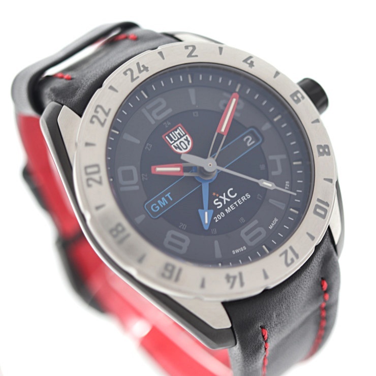 новый товар не использовался выставленный товар LUMINOX Luminox SXC steel GMT 5127 наручные часы нержавеющая сталь черный кварц [ подлинный товар гарантия ]