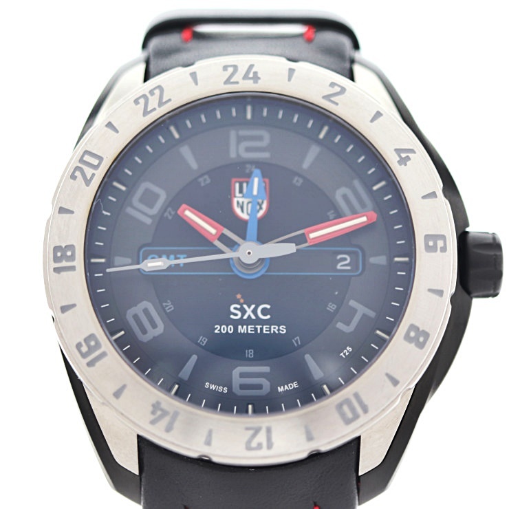  новый товар не использовался выставленный товар LUMINOX Luminox SXC steel GMT 5127 наручные часы нержавеющая сталь черный кварц [ подлинный товар гарантия ]